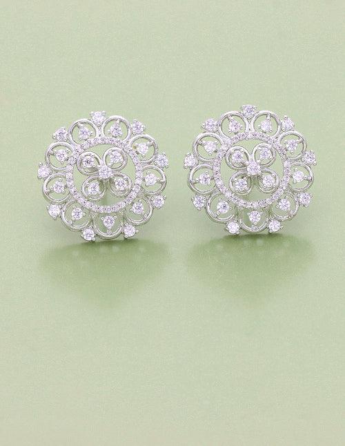 Designer Zirconia Stud Earrings