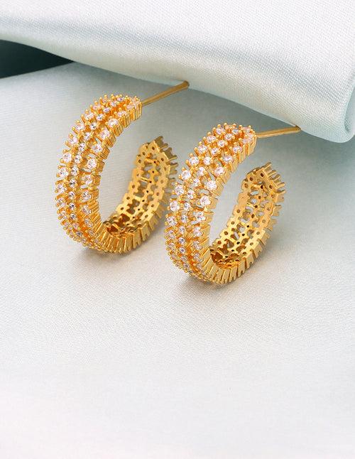 Designer Zirconia Bali Earrings