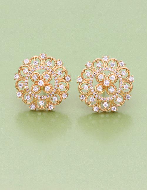 Designer Zirconia Stud Earrings