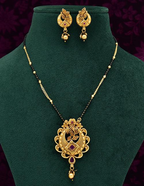 Black Bead Mangalsutra Set