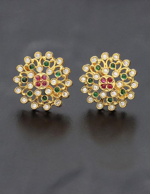 Designer Zirconia Stud Earrings