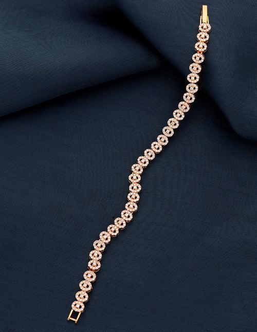 Designer Zirconia Chain Bracelet