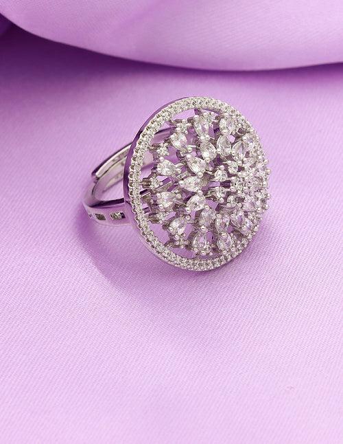 Designer Zirconia Finger Ring