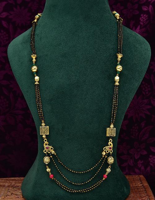 Antique Fancy Black Bead Mangalsutra