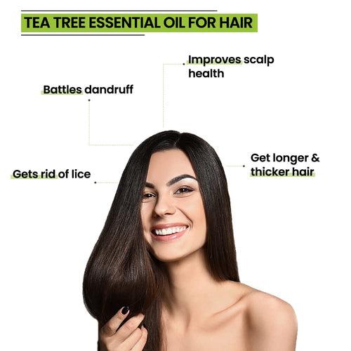 Rey Naturals Tea Tree Oil | Tea Tree Essential Oil for Hair, Skin and Face Care - 100% Pure Tea Tree Oil for Dandruff, Acne, Aromatherapy, Stress, and More - 15ml