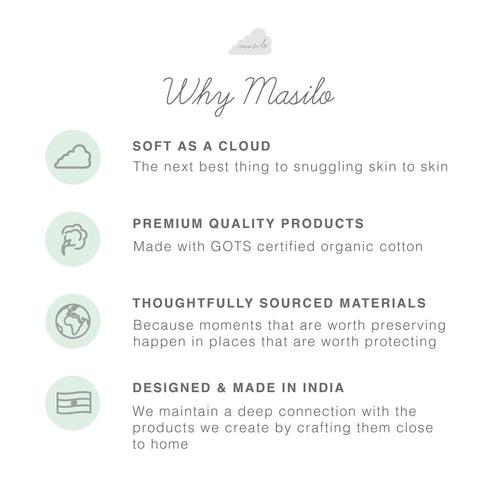 Masilo Organic Cotton Changing Bag – Sky