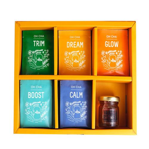 Feel good Box - 35 Health Teabags & Honey