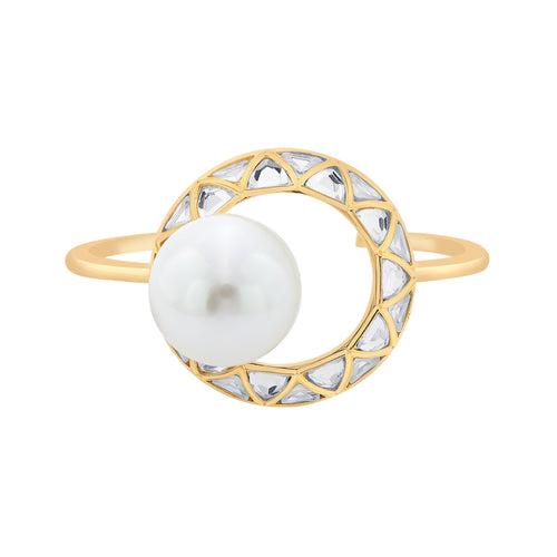 Amara Circle Pearl Cuff