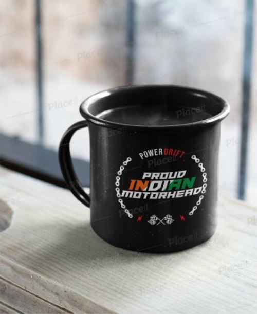 PowerDrift Proud Indian Motorhead Enamel mug