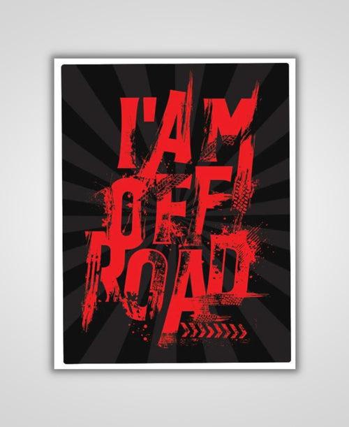 I Am Off Road Sticker