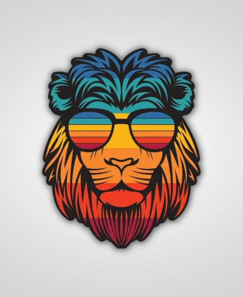 Trippy Simba Sticker