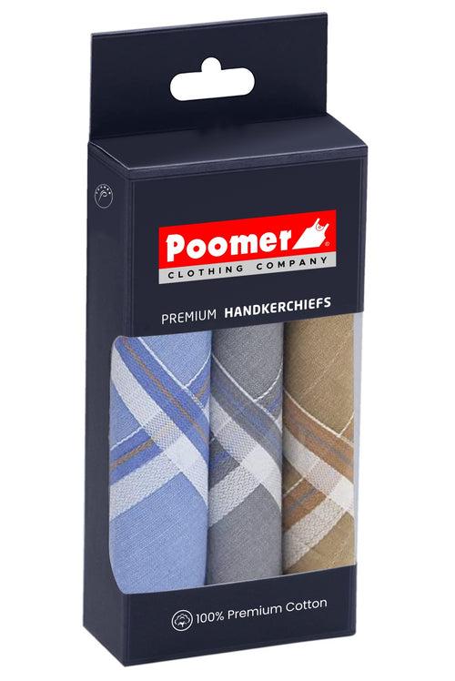 Poomer Handkerchief Premium - Checked