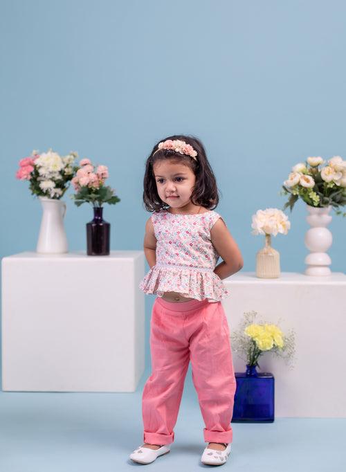 Dora Floral pink Co-ord