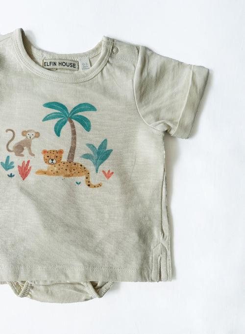 WILDLIFE TEE WITH BLOOMER