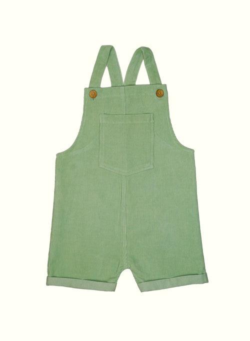 Charlie Green Corduroy Dungaree Shorts