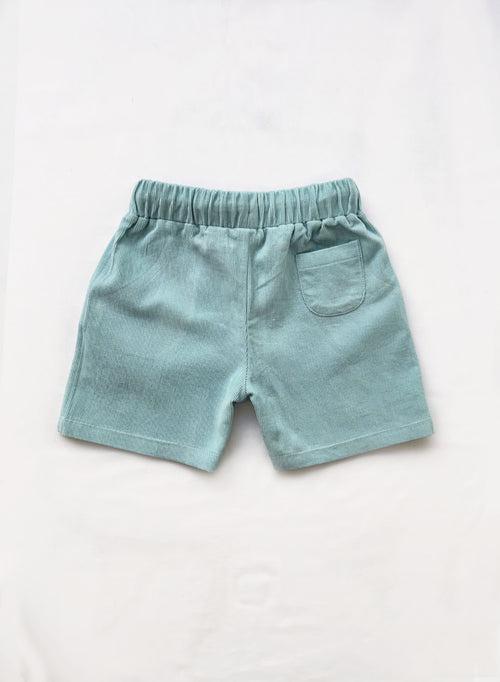 Ray Light Blue Corduroy Shorts