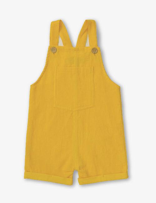 Charlie Yellow Dungaree Shorts