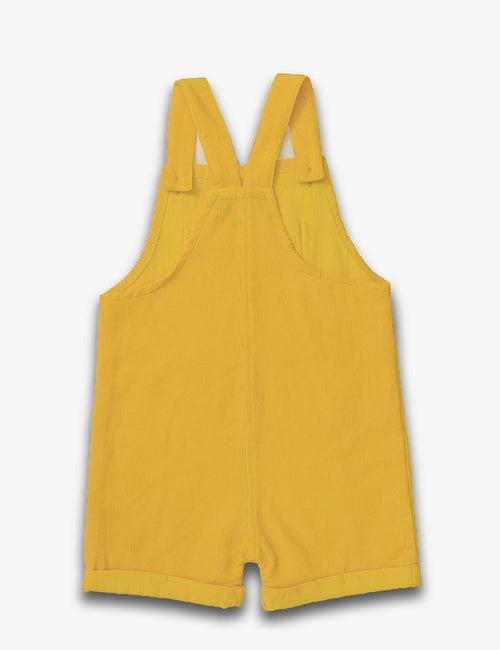 Charlie Yellow Dungaree Shorts