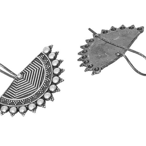 Teejh Aiyra Silver Oxidised Earrings