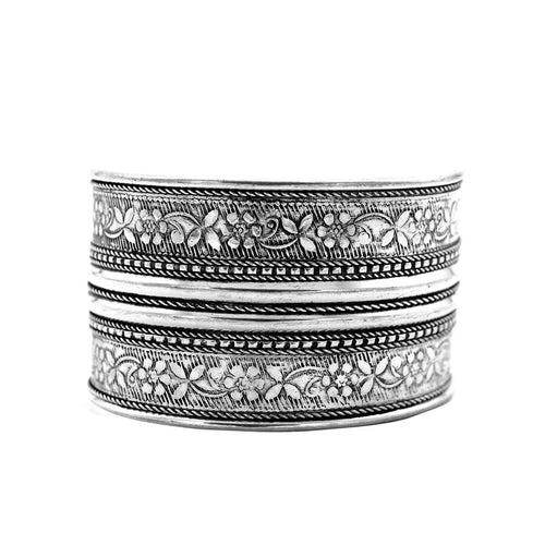 Teejh Ganika Silver Oxidised Jewelry Gift Set