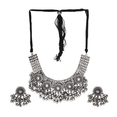 Teejh Deeher Silver Oxidised Jewelry Gift Set