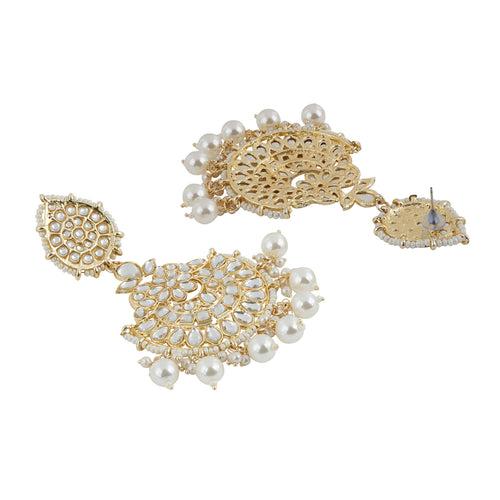 Teejh Ganika Pearl and Polki Earring