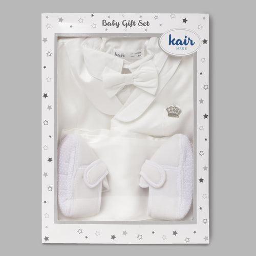 Baby Boys White Party Wear-5 Pcs Gift Set