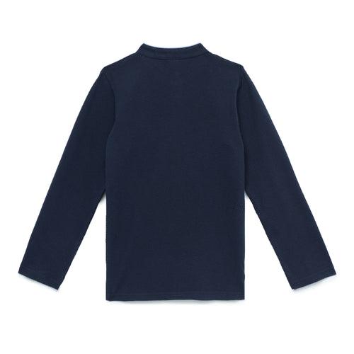 Kid Boys Henley Neck Full Sleeve T-Shirt