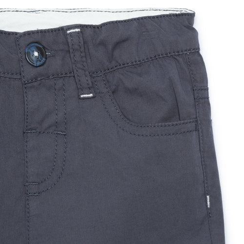 Baby Boys Solid Navy Shorts