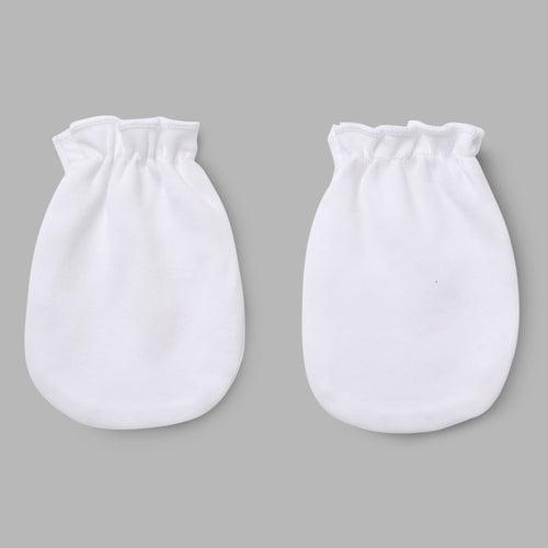 Baby Girls White Party Wear Set-4pcs Gift Set