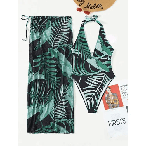 Emerald Allure Monokini and Sarong