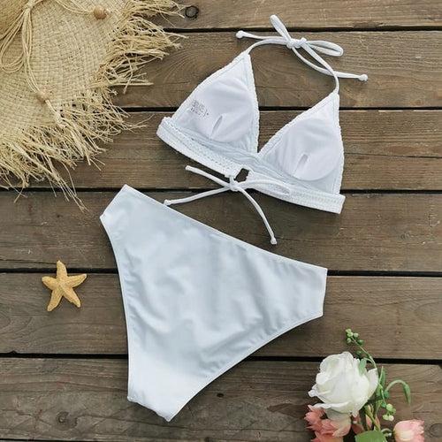 White Lace Mermaid Set