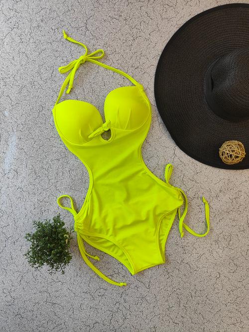 Yellow Splash Monokini