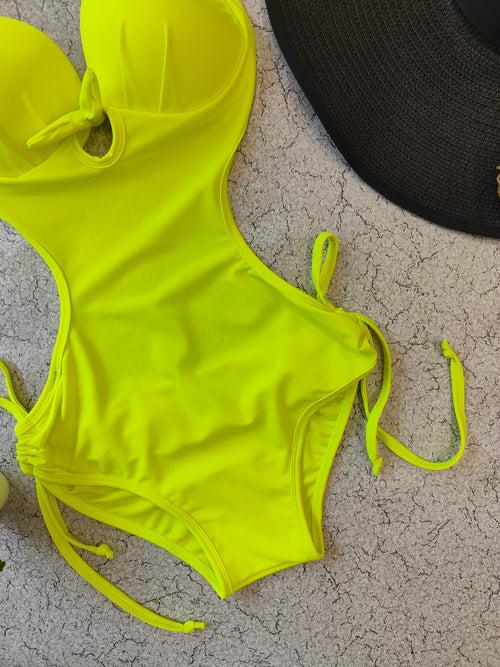 Yellow Splash Monokini