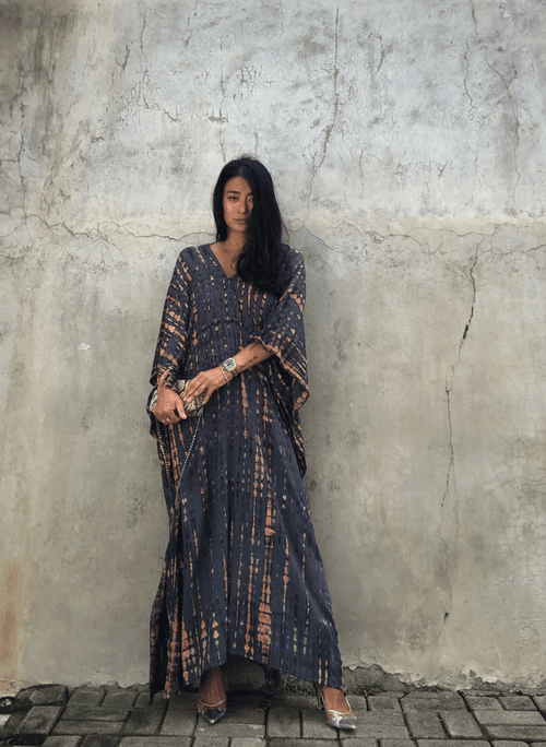 Black Tranquility Sarong Dress