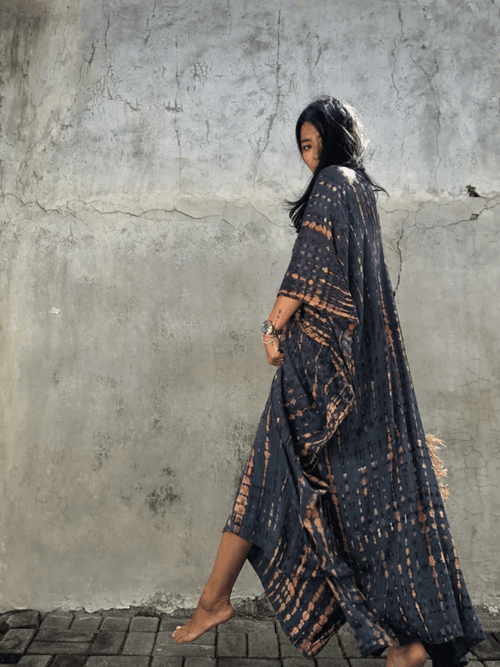 Black Tranquility Sarong Dress