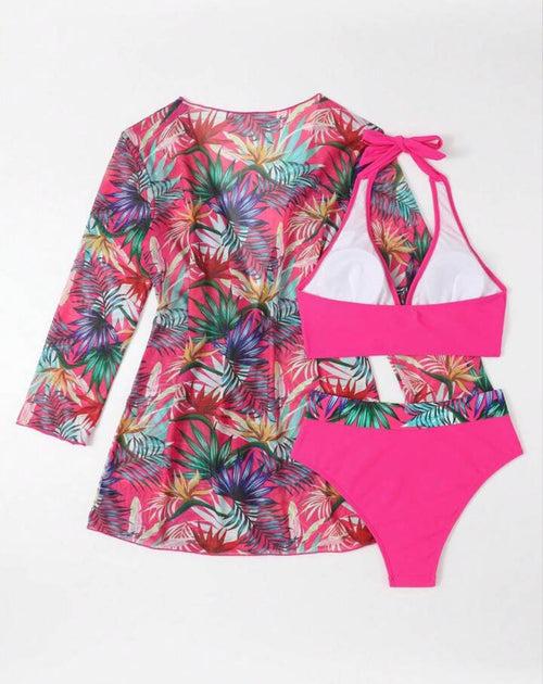 Pink Paradise Monokini and Jacket