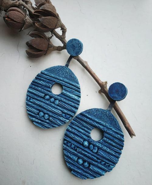 Aqua Mache Earrings