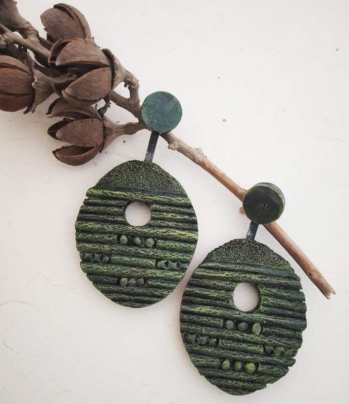 Aqua Mache Earrings