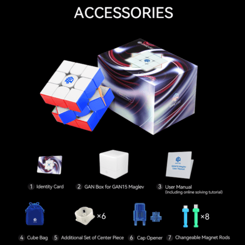 GAN 15 Maglev 3x3 UV Coated (Magnetic)