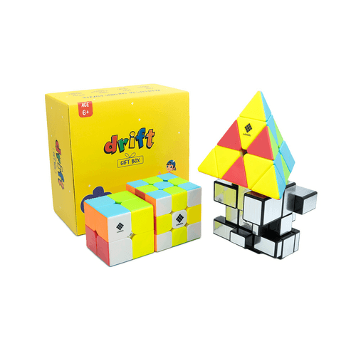 Drift 2x2, 3x3, Pyraminx & Silver Mirror Gift Box