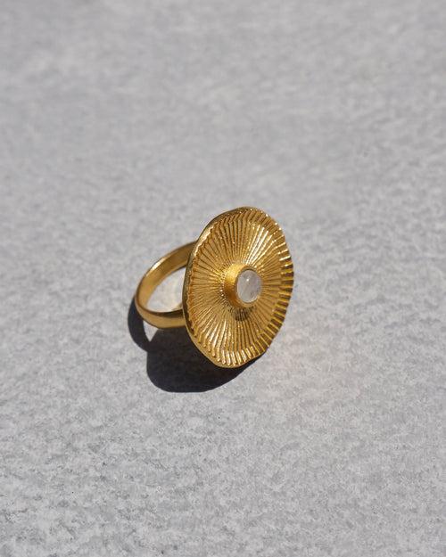 Kamal Patta Ring - Gold