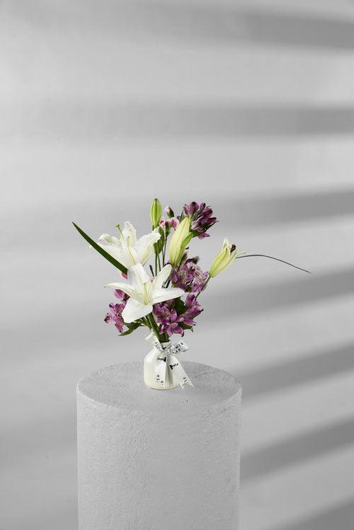 Beautiful Blooms in mini vase