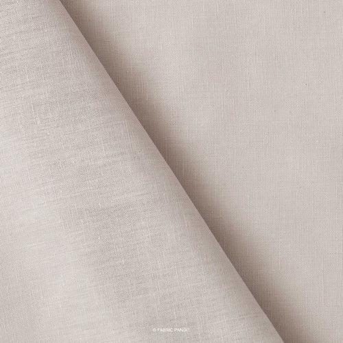 Grey Color Pure Cotton Linen Fabric (Width 52 Inches)