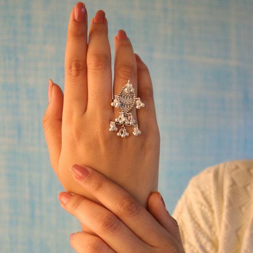 Fish Nupur Silver Finger Ring by MOHA