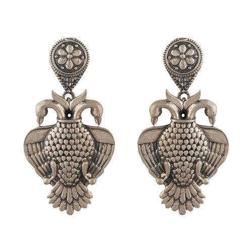 Aras (Gandabherunda) Silver Earrings - Big by MOHA