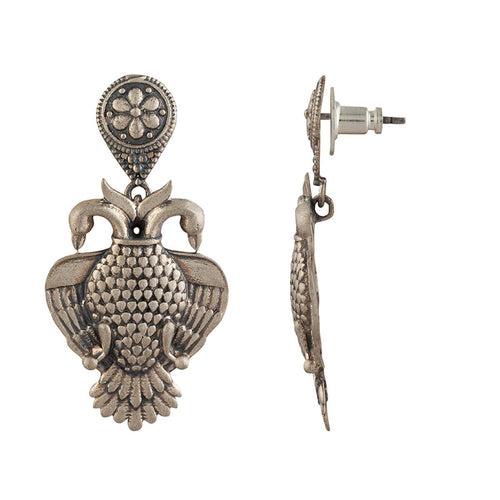 Aras (Gandabherunda) Silver Earrings - Big by MOHA