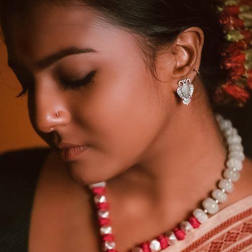 Aras (Gandabherunda) Silver Earrings - Small by MOHA