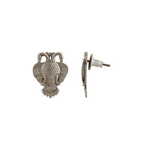 Aras (Gandabherunda) Silver Earrings - Small by MOHA