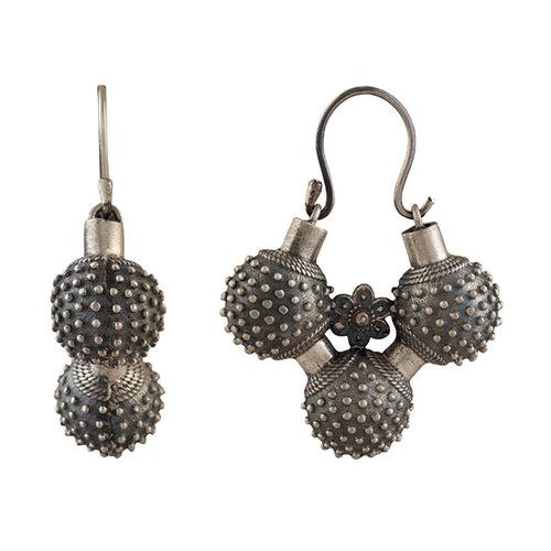 Gokhru Silver Earrings by MOHA
